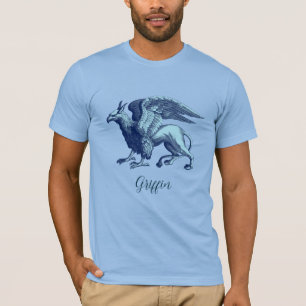 Classic Indigo Blue Griffin - Legendary Beast T-Shirt