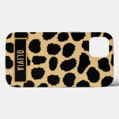 Classic Individuelle Name Cheetah Animal Print Mus Case-Mate iPhone Hülle (Rückseite (Horizontal))