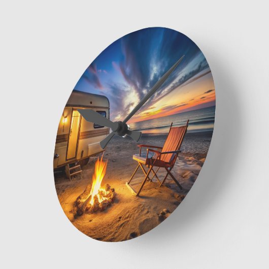 Classic Interior Zuhause Clock "Camping Style" Runde Wanduhr (Winkel)