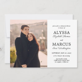 Classic Invite Wedding Probe Dinner Verlobung Einladung