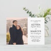 Classic Invite Wedding Probe Dinner Verlobung Einladung (Stehend Vorderseite)