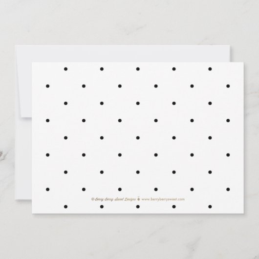 Classic Invite Wedding Probe Dinner Verlobung Einladung (Rückseite)