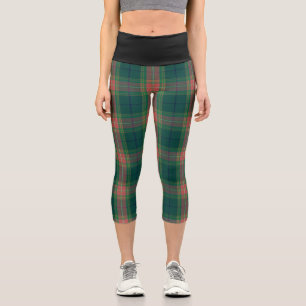 Classic Irish Gallagher Family Tartan Kariert Capri Leggings
