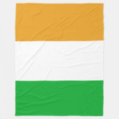 Classic Irish Tricolor Inspired Fleecedecke (Vorderseite)