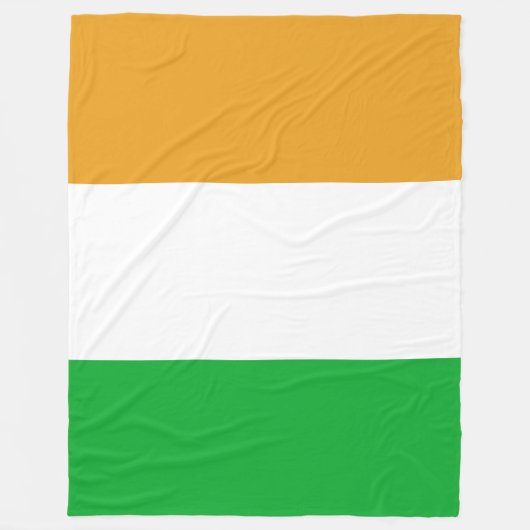 Classic Irish Tricolor Inspired Fleecedecke (Vorderseite)