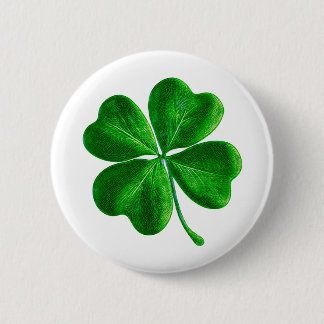 Classic Irish vierblättriges Kleeblatt Button