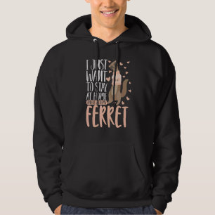 Classic Ironic Sprichwort Bleibe bei Zuhause sein  Hoodie