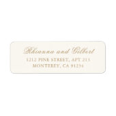 Classic Ivory and Gold Timeless Wedding (Vorne)