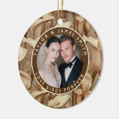 Classic Ivory Calla Lilies Flower Boho Wedding Keramik Ornament (Links)