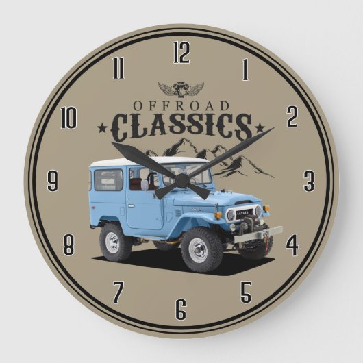 Classic J40 Truck Large Clock Große Wanduhr (Vorderseite)