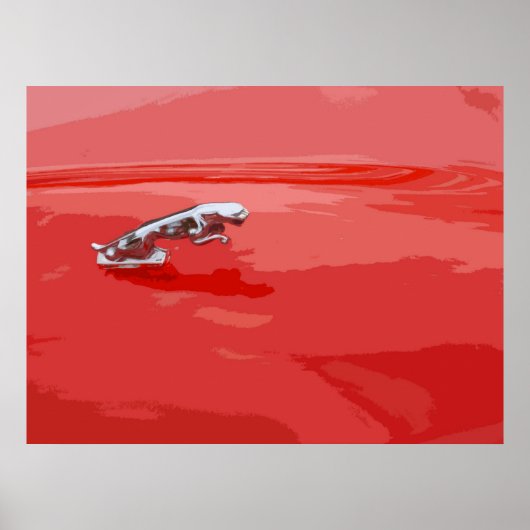 CLASSIC JAGUAR BONNET MASCOT POSTER (Vorne)