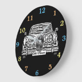 Classic Jaguar MK 2 Wallclock Große Wanduhr (Winkel)