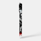 Classic Japanese Rising Sun Art Painting White JDM iPhone 15 Hülle (Linke Seite)