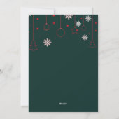 Classic Jingle Bell Floral Holiday Weihnachten Par (Rückseite)