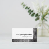 Classic Job Seeker Einfach Minimalistischer Graust Visitenkarte (Stehend Vorderseite)