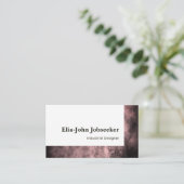 Classic Job Seeker Einfach Minimalistischer Roter Visitenkarte (Stehend Vorderseite)