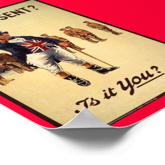 Classic John Bull Recruiting Poster (Ecke)