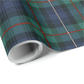 Classic Kariert Clan Robertson Green Tartan Geschenkpapier (Rolleneckpunkt)