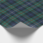 Classic Kariert Clan Robertson Green Tartan Geschenkpapier (Ecke)