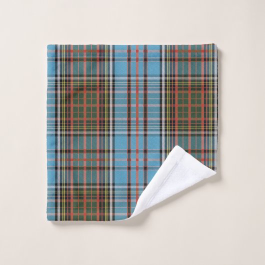 Classic Kariert Elegant Anderson Tartan Badhandtuch Set (Waschlappen)