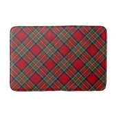Classic Kariert Red and Green Clan Stewart Tartan Badematte (Vorderseite)