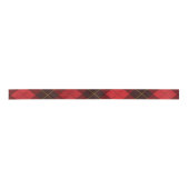 Classic Kariert Rustic Red Burgundy Tartan Satinband (Vorderseite)