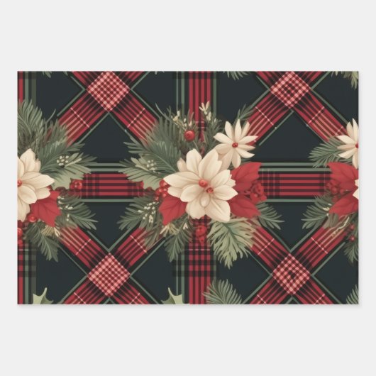 Classic Karo Gift Wrap" Geschenkpapier Set (Vorderseite 2)