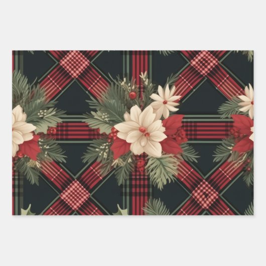 Classic Karo Gift Wrap" Geschenkpapier Set (Vorderseite)