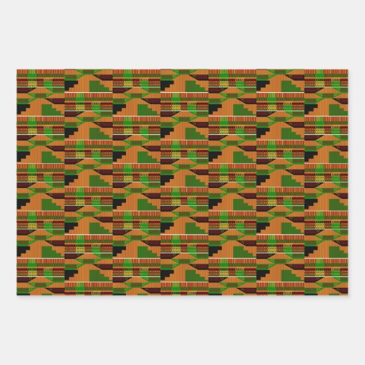 Classic Kente Geschenkpapier Set (Vorderseite)