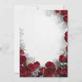 Classic Kentucky Derby Party Invitation Red Roses Einladung (Rückseite)