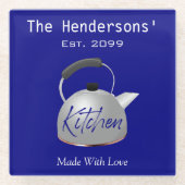 Classic Kitchen Made With Love Glass Coasters Glasuntersetzer (Vorderseite)