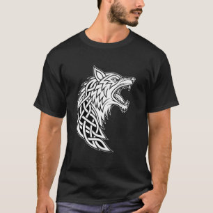 Classic Knüpfarbeit Fenrir u2013 Nordic Wolf & Nor T-Shirt