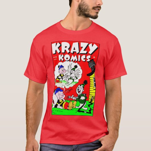 Classic Krazy Komics T - Shirt der 40er Jahre (Vorderseite)