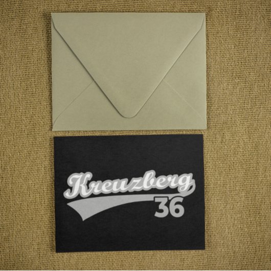 Classic Kreuzberg 36 Berlin City Logo Oldschool Postkarte