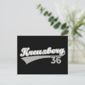 Classic Kreuzberg 36 Berlin City Logo Oldschool Postkarte (Stehend Vorderseite)