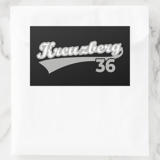 Classic Kreuzberg 36 Berlin City Logo Oldschool Rechteckiger Aufkleber (Tasche)