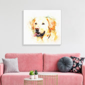 Classic Labrador Retriever Dog Art Portrait Leinwanddruck (Insitu (Wohnzimmer))