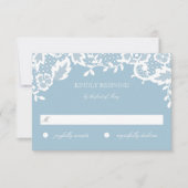 Classic Lace Response Card RSVP Karte (Vorderseite)