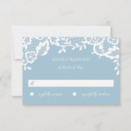Classic Lace Response Card RSVP Karte