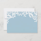 Classic Lace Response Card RSVP Karte (Rückseite)