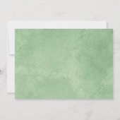 Classic Lady Bug Green Garden Baby Dusche Einladung (Rückseite)