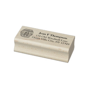Classic Ladys Ginger Jar Rücksendeadresse Gummistempel