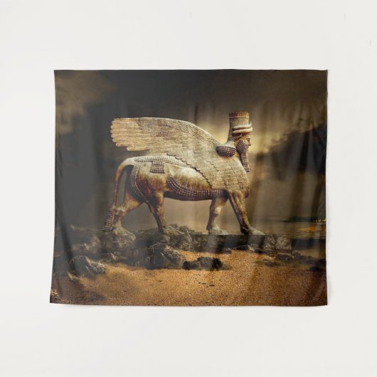 Classic Lamassu Wandteppich (Vorderseite (Horizontal))