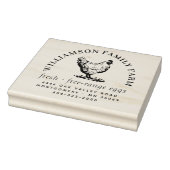 Classic Large Hen Egg Karton Rücksendeadresse Tele Gummistempel (Stempel)