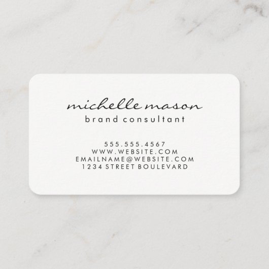 Classic Large Monogram / Black Visitenkarte (Rückseite)