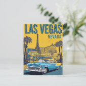 Classic Las Vegas Nevada Travel Postkarte (Stehend Vorderseite)