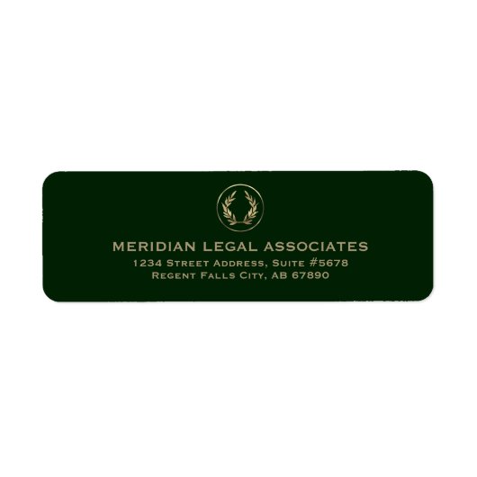 Classic Laurel Rücksendeadresse (Vorne)