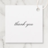 Classic Laurel Wedding Initial Monogram Geschenkanhänger (Rückseite)