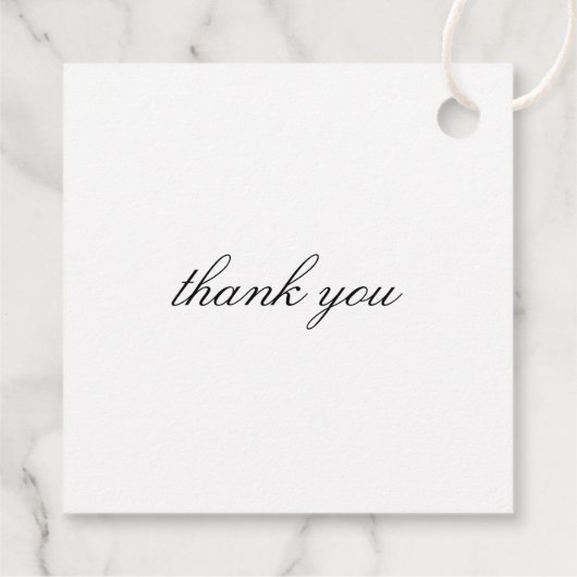 Classic Laurel Wedding Initial Monogram Geschenkanhänger (Rückseite)