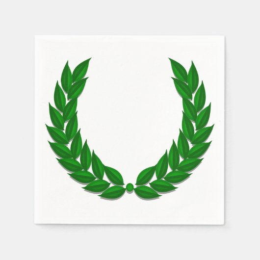 Classic Laurel Wreath Napkin Serviette (Vorderseite)
